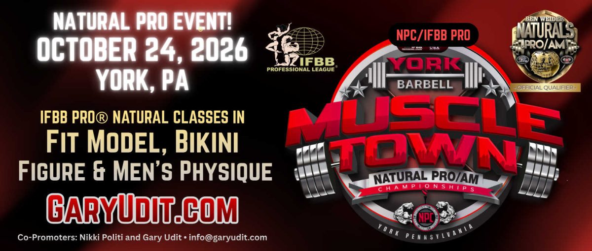 2026 Muscletown Natural Pro - IFBB Pro